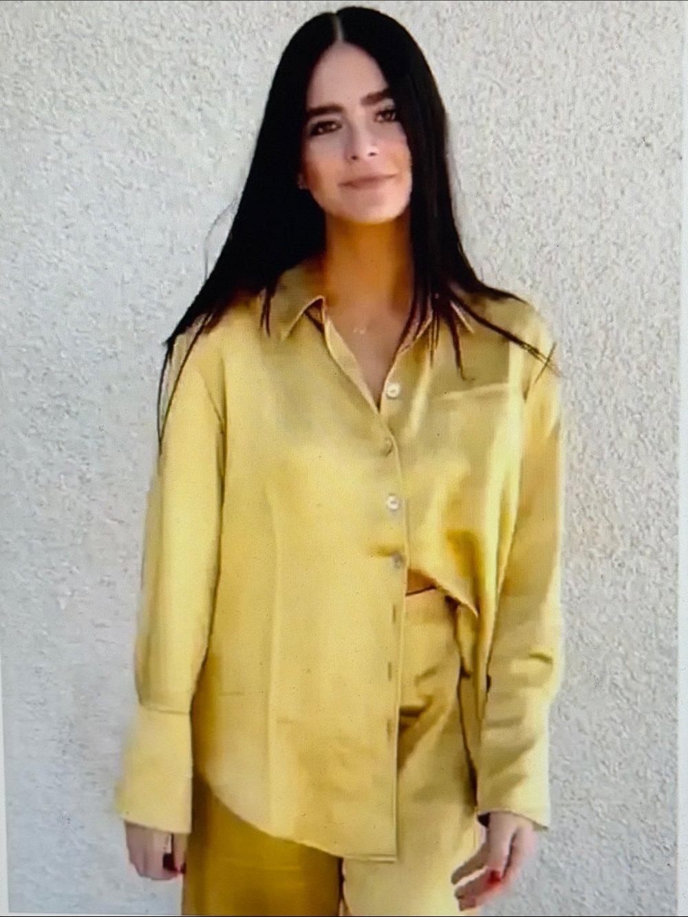 NWT-Shades Of Rose Gold Satin Oversized Satin Shirt ,Size XL